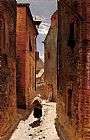 Famous Town Paintings - Street In The Old Town